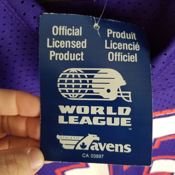 RAVENS ATHLETIC | vintage #33 Tony Baker 1991-92 WLAF Frankfurt Galaxy jersey - Picture 3 of 8